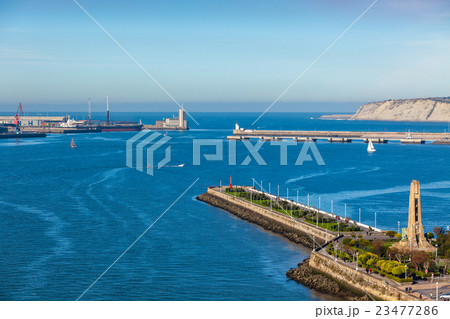 El Abra bay and Getxo pier and seafront, Spain 23477286