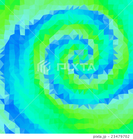Swirl low poly triangle style vector mosaic 23479702