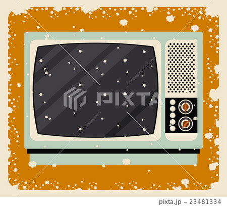 retro tv poster isolated icon design 23481334