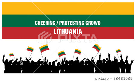 Cheering or Protesting Crowd Lithuania Cheering or Protesting Crowd Lithuania 23481639
