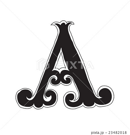 The vintage style letter A The vintage style letter A 23482018