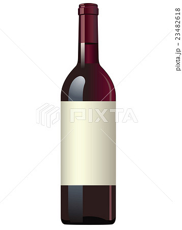 ワインボトルのイラスト素材 23482618 Pixta