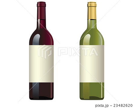 ワインボトルのイラスト素材 23482620 Pixta