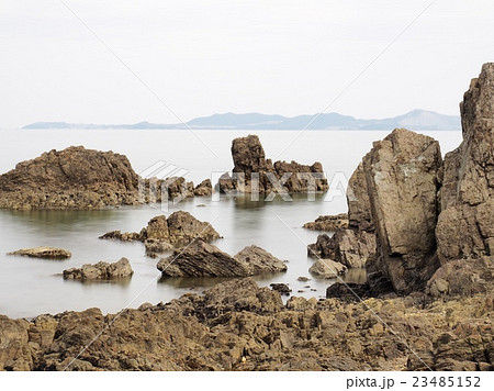 赤穂御崎　大塚海岸北端のライオン岩 23485152