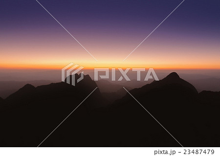 Mountain sunrise sky, Doi Luang Chiang Dao Mountain sunrise sky, Doi Luang Chiang Dao 23487479