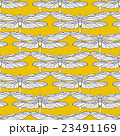 Seamless pattern with hand drawn dragonflies 23491169