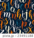 Hand drawn abc letters seamless pattern 23491188