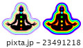 Meditation woman - aura, chakras 23491218