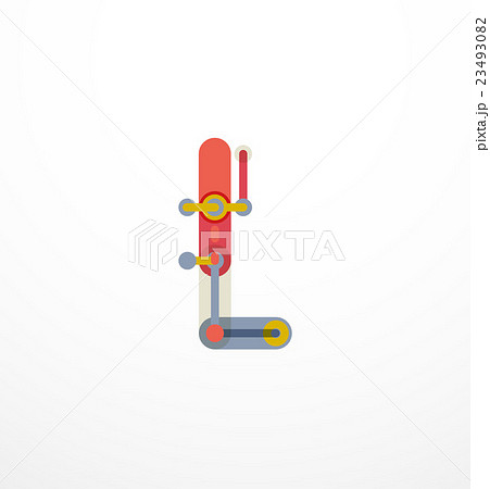 Abstract line design letter logo 23493082