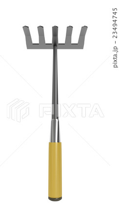 Small rake on white 23494745