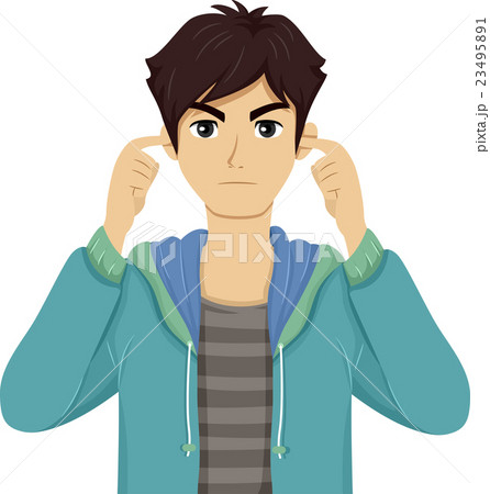 Teen Boy Cover Ear 23495891