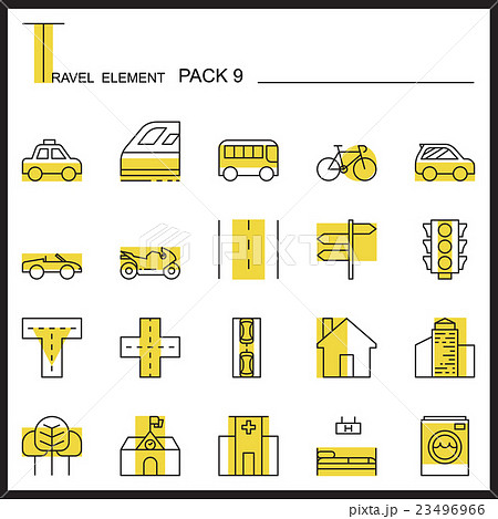 Travel Element Line Icon Set 9.City and urban icon Travel Element Line Icon Set 9.City and urban icon 23496966