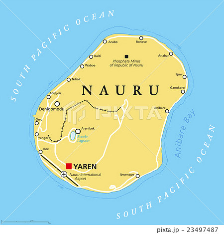 Nauru Political Map Nauru Political Map 23497487