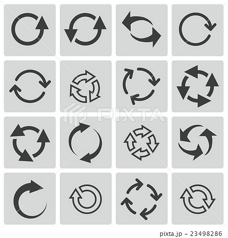 Vector Black Refresh Icons Set Vector Black Refresh Icons Set 23498286