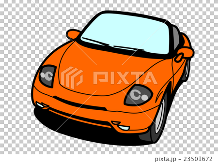 Open Car Orange - Stock Illustration [23501672] - PIXTA