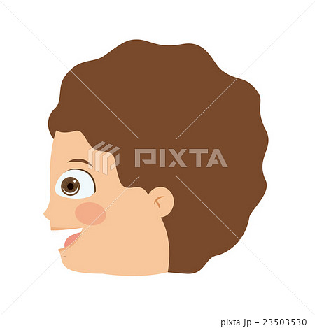 boy head profile isolated icon design 23503530