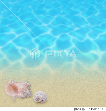 夏の浜辺のイラスト素材