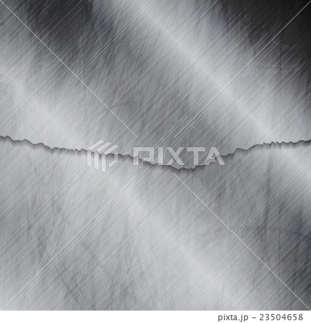 Grunge metallic wall texture with ragged edge 23504658