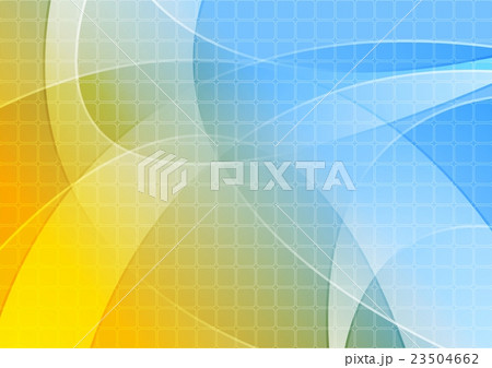 Bright orange blue wavy background 23504662