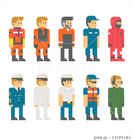 Flat design coast guard uniform Flat design coast guard uniform 23505181