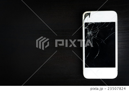 Screen of mobile smartphone broken 23507824