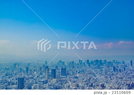 大阪　あべのハルカスからの眺望 23510609