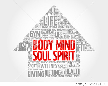Body Mind Soul Spirit arrow word cloud Body Mind Soul Spirit arrow word cloud 23512197