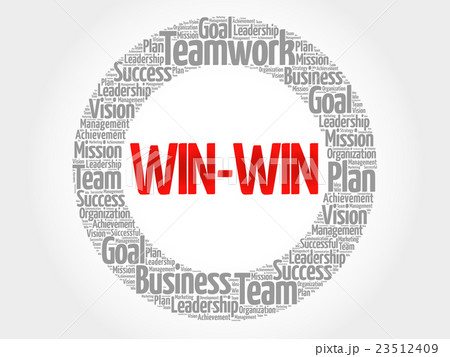 Win Win Winning Solution Circleのイラスト素材