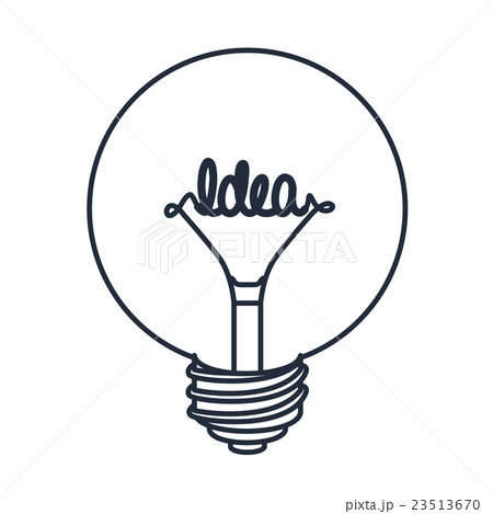 bulb drawing isolated icon design 23513670