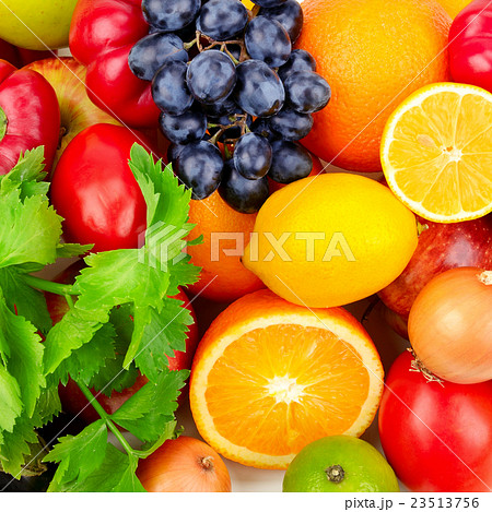 beautiful background of a set of vegetables 23513756