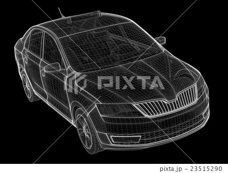 Car taxi , 3D model 23515290