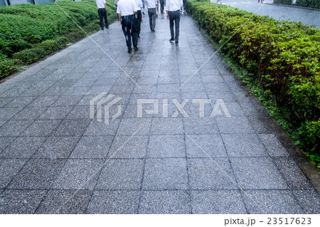 ゲリラ豪雨　大雨　天災　異常気象　豪雨　初夏　集中豪雨 23517623