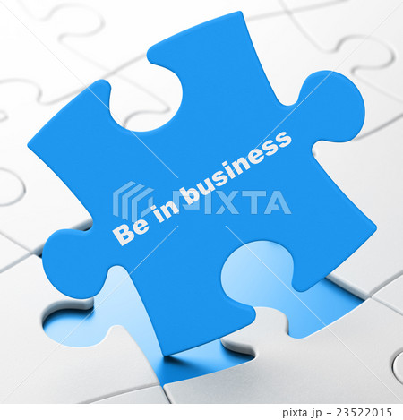 Finance concept: Be in business on puzzle Finance concept: Be in business on puzzle 23522015