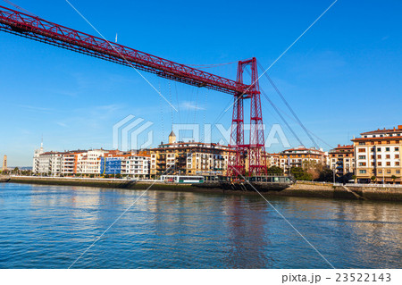 The Bizkaia suspension bridge in Portugalete Spain The Bizkaia suspension bridge in Portugalete Spain 23522143