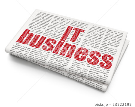 Business concept: IT Business on Newspaper 23522195