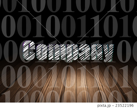 Business concept: Company in grunge dark room 23522196