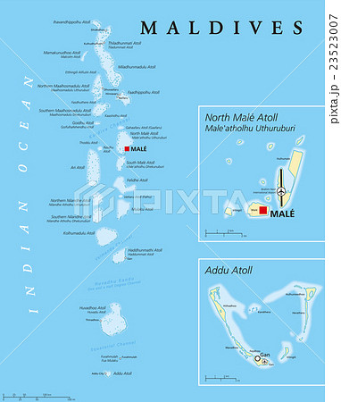 Maldives Political Map Maldives Political Map 23523007