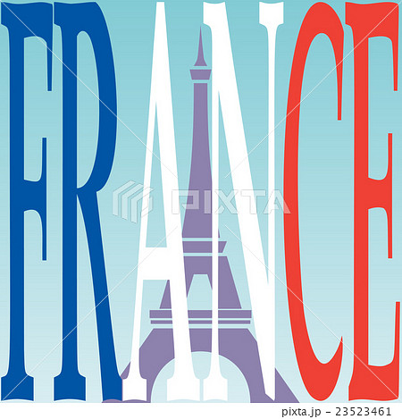 Eiffel tower and French flag. 23523461