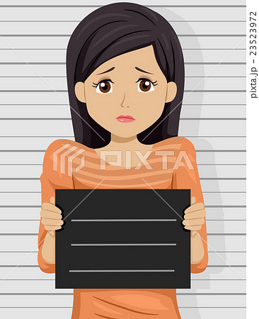 Teen Mug Shot Front Scared Teen Mug Shot Front Scared 23523972