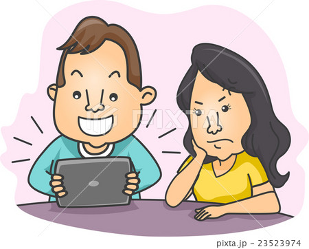 Couple Social Media Interrupt Couple Social Media Interrupt 23523974