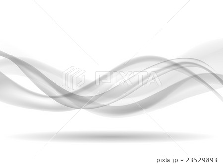 ウェーブ背景-グレー 23529893