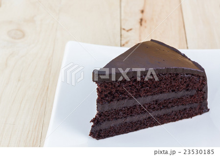 Chocolate cake slice. Chocolate cake slice. 23530185