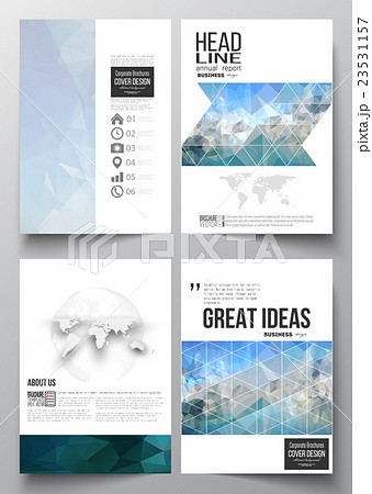 Set of business templates for brochure, magazine Set of business templates for brochure, magazine 23531157