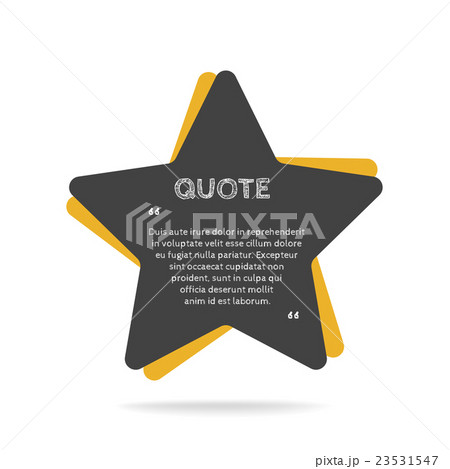 Quotation mark speech bubble. Empty quote blank 23531547
