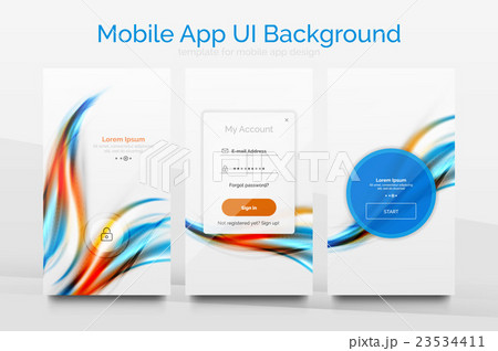Mobile application interface background design 23534411