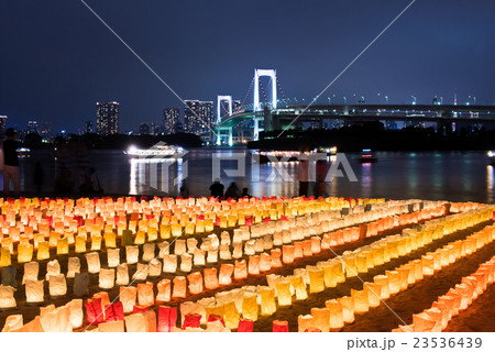 お台場　海の灯まつり2016　夕日 23536439