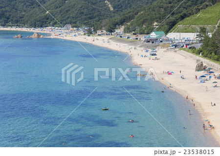 夏のビーチ　ダイヤ浜　水晶浜 23538015