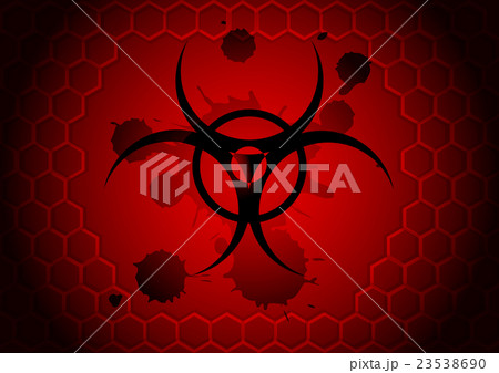 abstract biohazard with splatter backgroundのイラスト素材 [23538690] - PIXTA