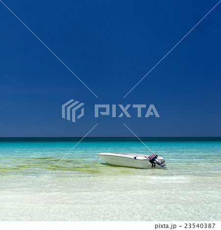 Motor boat at tropical sea 23540387