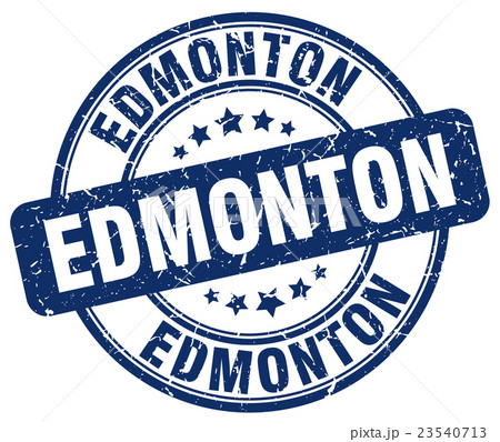 Edmonton blue grunge round vintage rubber stamp Edmonton blue grunge round vintage rubber stamp 23540713